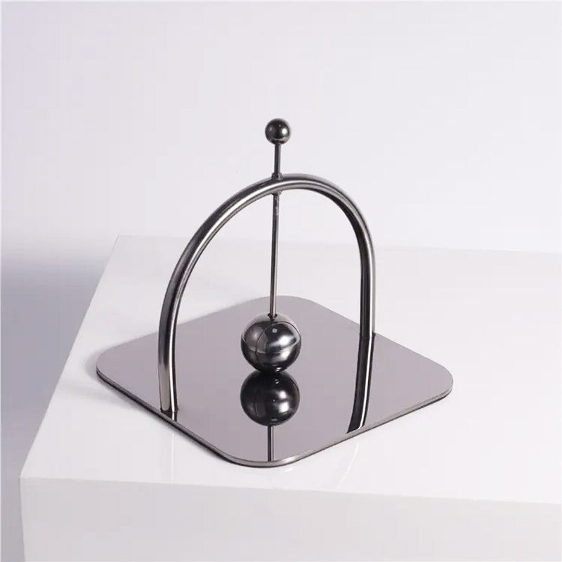 Modern Steel Napkin Holder in Silver - Luxus Heim