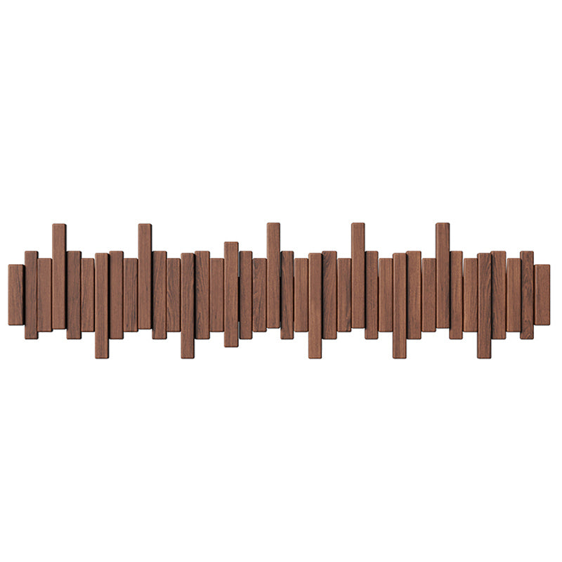 Piano Key Solid Wood Wall Hooks – Modern Decorative Coat Rack with Foldable Hooks