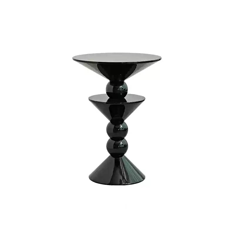 Modern Geometric Sculpture Side Table – Artistic Accent Table for Contemporary Living Spaces