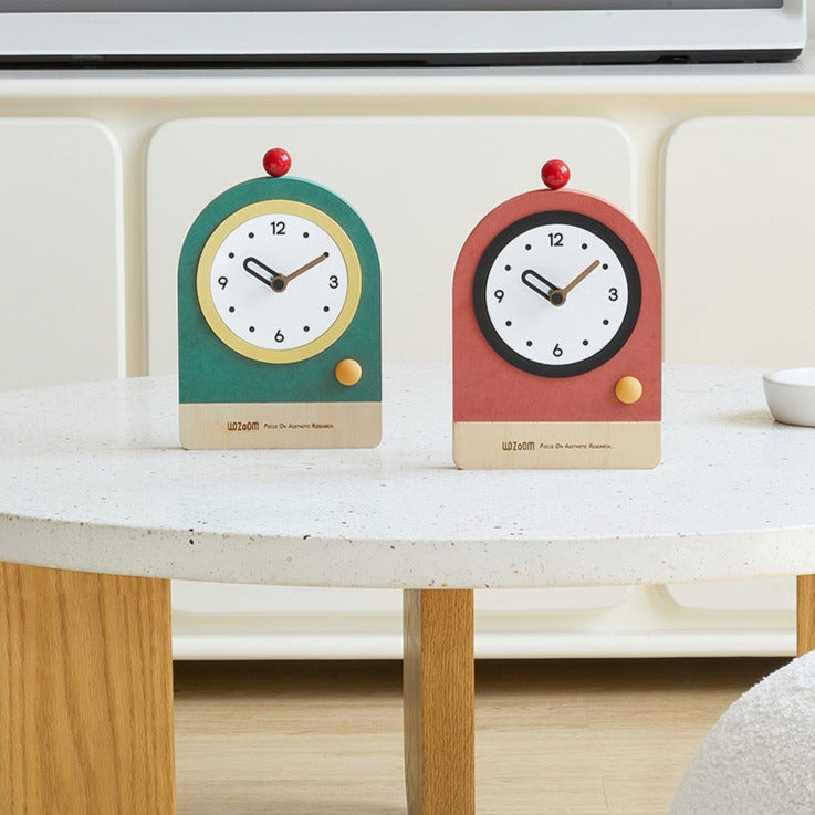 Cheery Arch Timekeeper - Quirky Modern Wood Clock