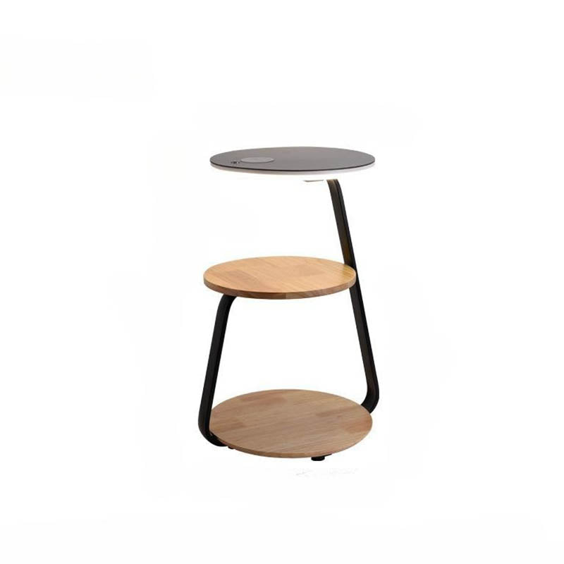 Modern LED Side Table with Wireless Charging – Smart Minimalist Nightstand for Bedroom & Living Room