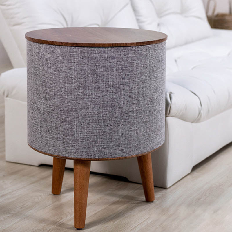 Smart Side Table with Bluetooth Speaker and Wireless Charging – Modern Multifunctional End Table