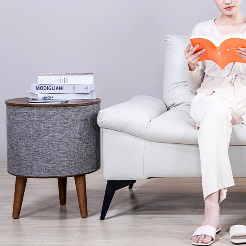 Smart Side Table with Bluetooth Speaker and Wireless Charging – Modern Multifunctional End Table