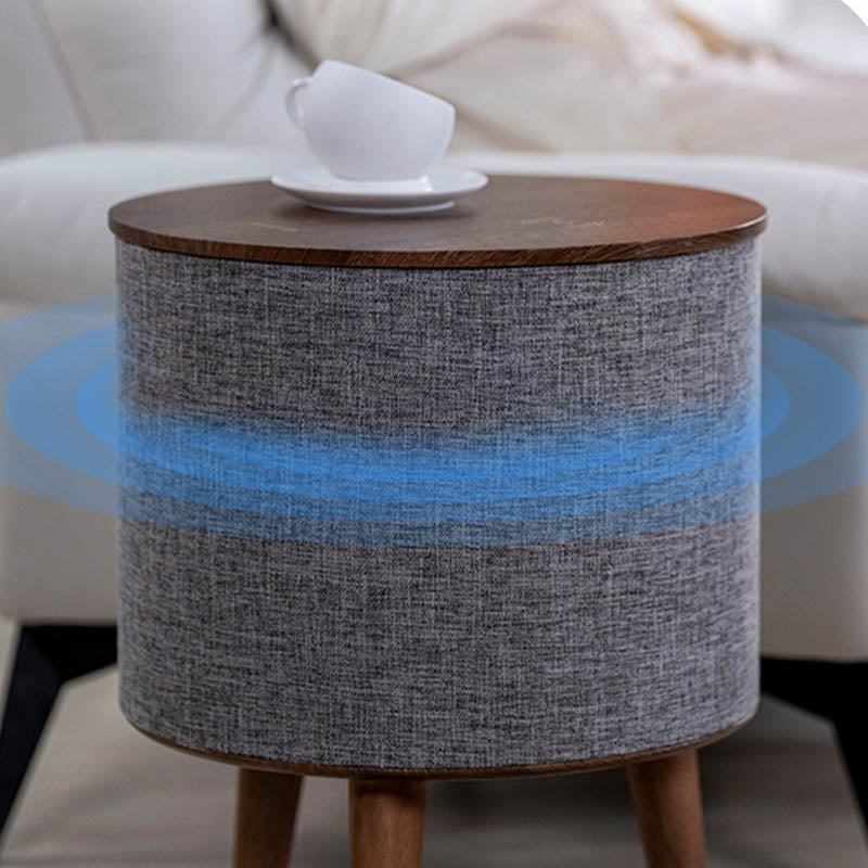 Smart Side Table with Bluetooth Speaker and Wireless Charging – Modern Multifunctional End Table