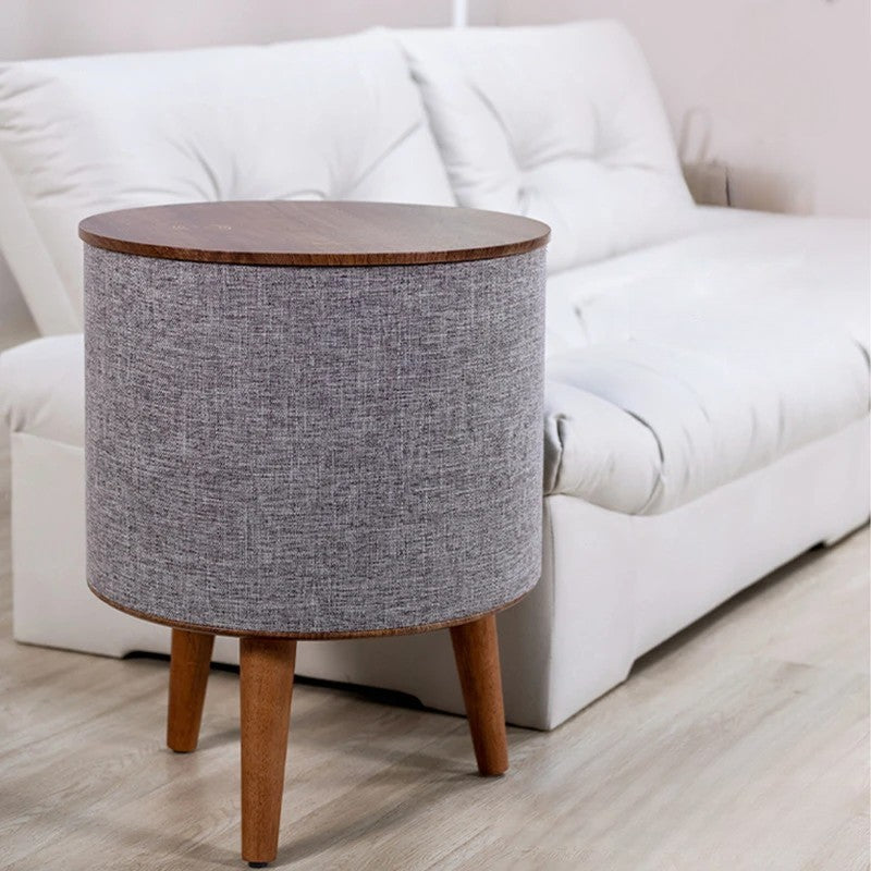 Smart Side Table with Bluetooth Speaker and Wireless Charging – Modern Multifunctional End Table