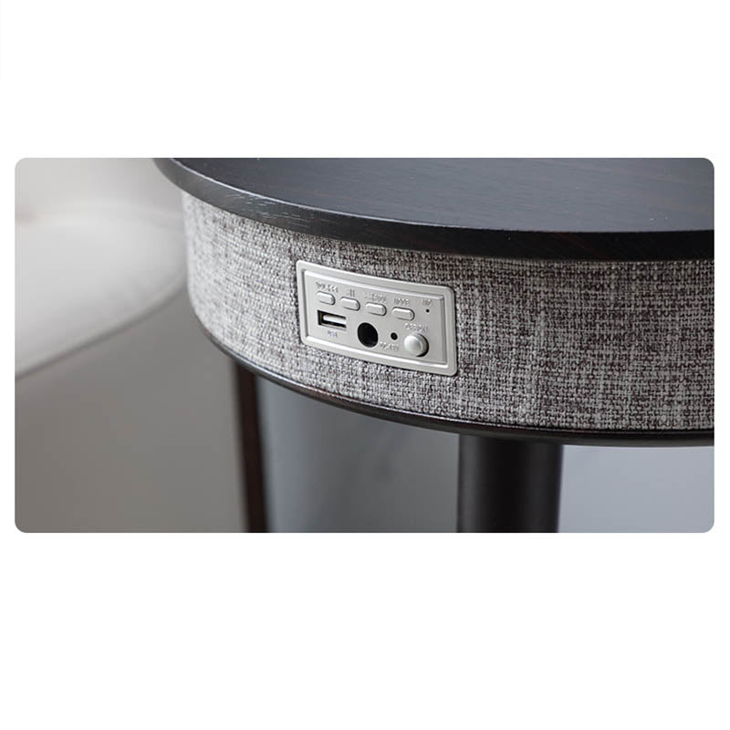Smart Wireless Charging Side Table with Bluetooth Speaker – Modern Nightstand for Living Room & Bedroom