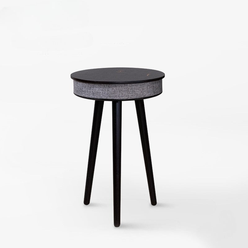 Smart Wireless Charging Side Table with Bluetooth Speaker – Modern Nightstand for Living Room & Bedroom