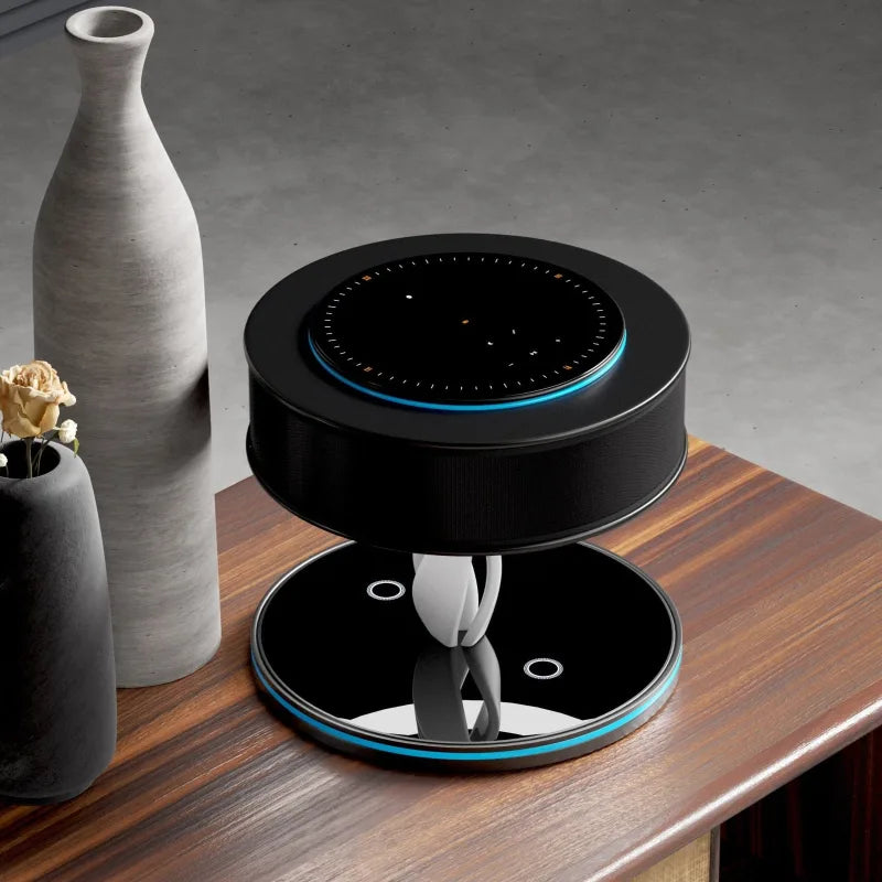 LED Lamp with Wireless Charger and Bluetooth Speaker