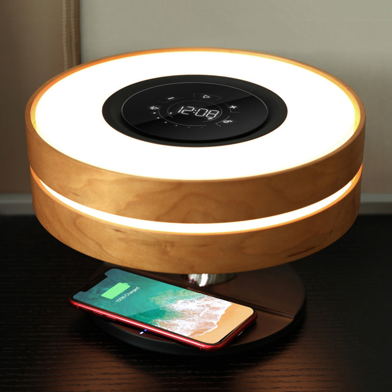 Circle of Light: Desk Lamp With Wireless Charging & Speaker
