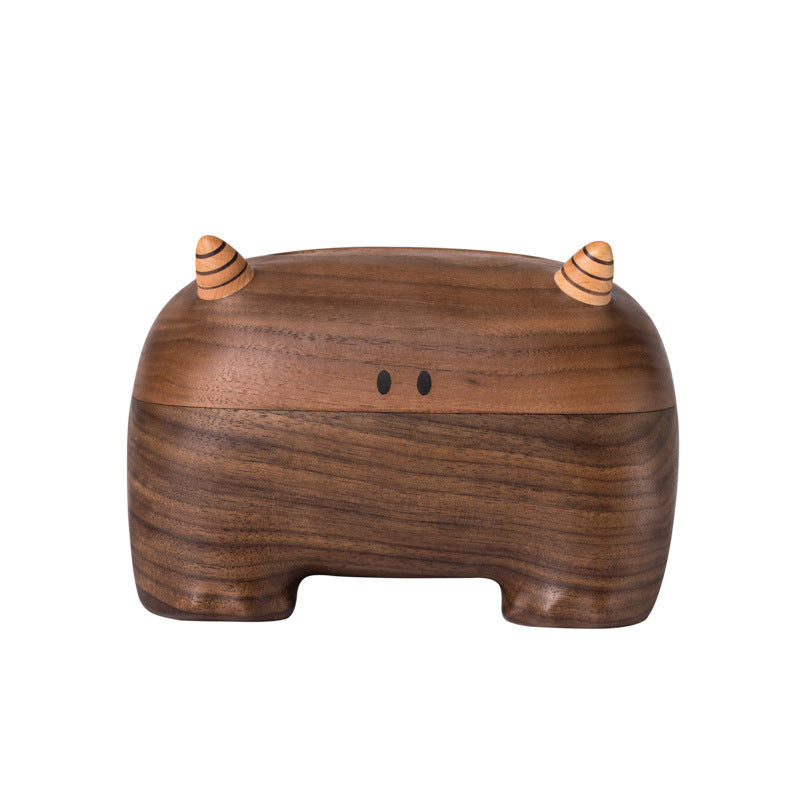 Monster Tissue Holder Made from Premium Black Walnut and Beechwood