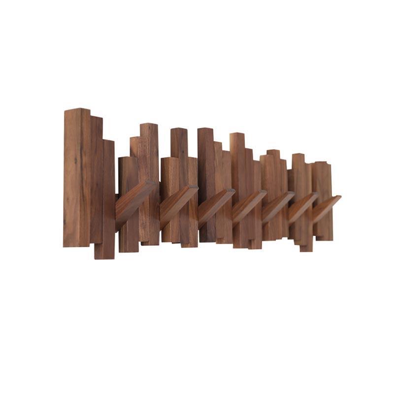 Farmhouse Wooden Wall Mounted Coat Rack By Luxus Heim