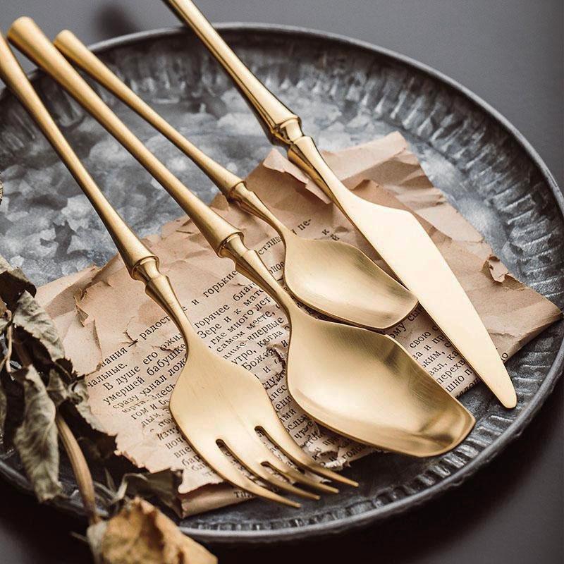 Cleo Luxurious Cutlery Set on Elegant Table Setting