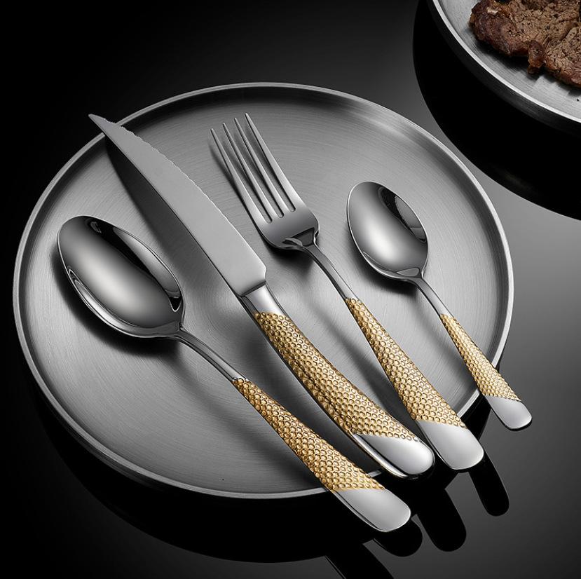 Drillan Elite Cutlery Set with Textured Dots