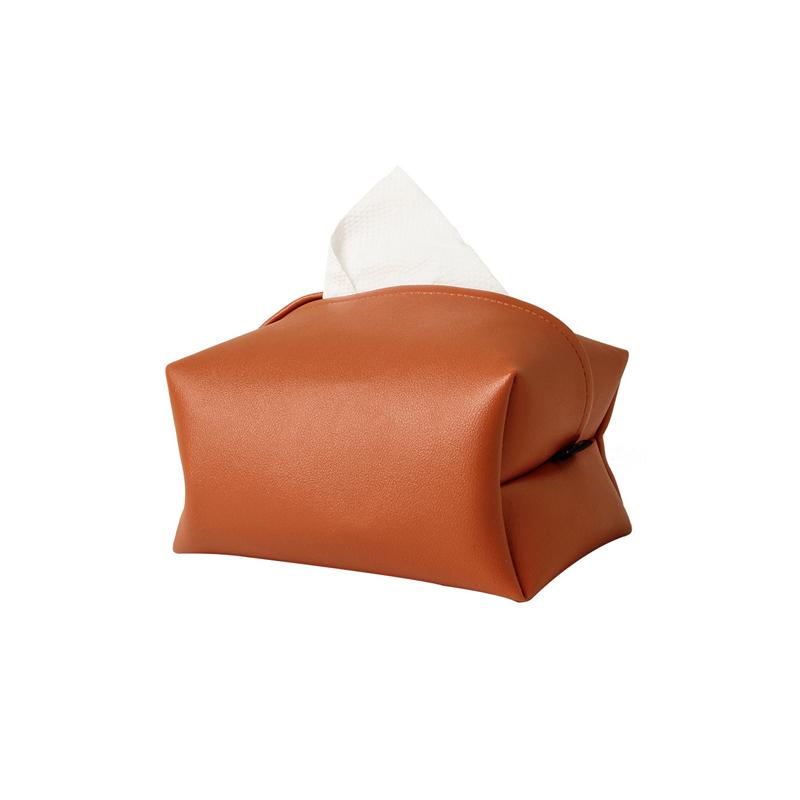 Elite Colored Leather Tissue Box in Various Colors