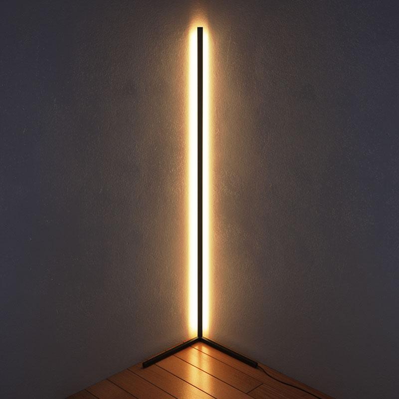 Minimalist Corner Floor Lamp: Elegant RGB Corner Lamp Stand by Luxus Heim