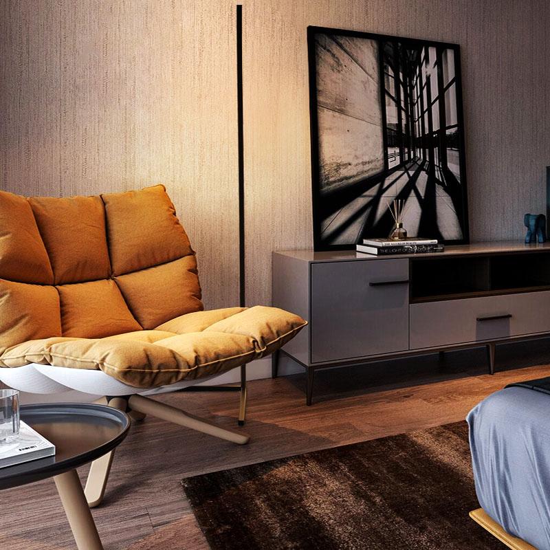 Minimalist Corner Floor Lamp: Elegant RGB Corner Lamp Stand by Luxus Heim