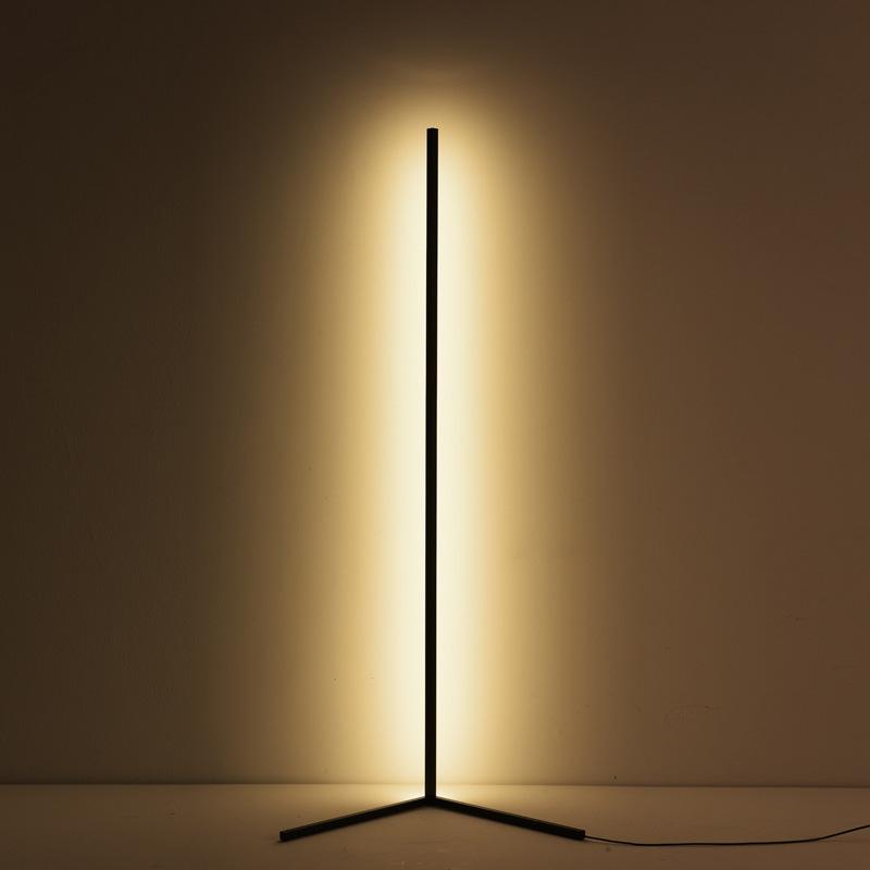 Minimalist Corner Floor Lamp: Elegant RGB Corner Lamp Stand by Luxus Heim