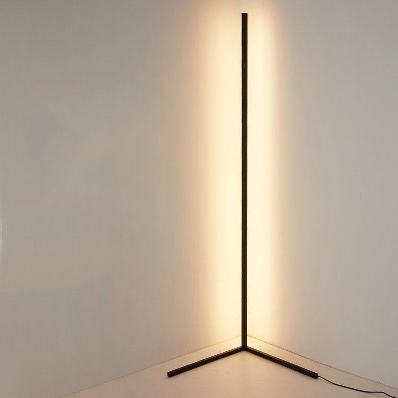 Minimalist Corner Floor Lamp: Elegant RGB Corner Lamp Stand by Luxus Heim