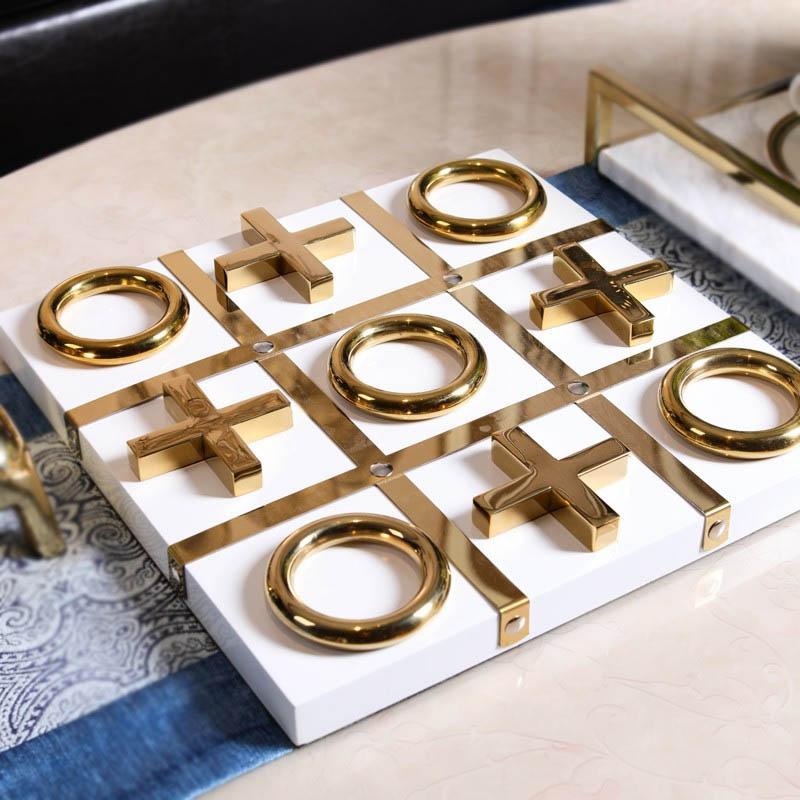 Royal XO Chessboard Accent Made from High-Density Fiberboard - Luxus Heim