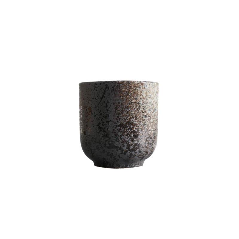 Set of Four Rustic Earthstone Mugs with Earthy Hues