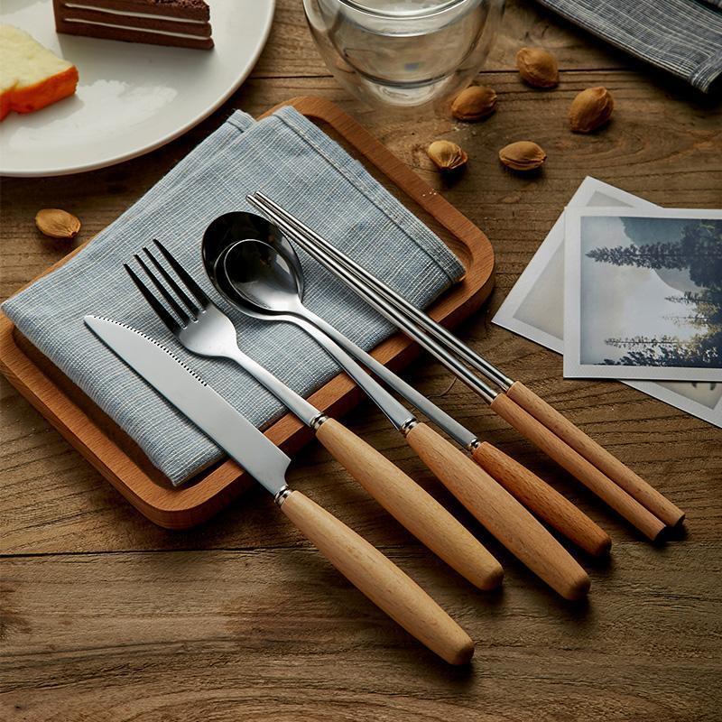 Wooden Handles on Danish Elegance Cutlery - Luxus Heim