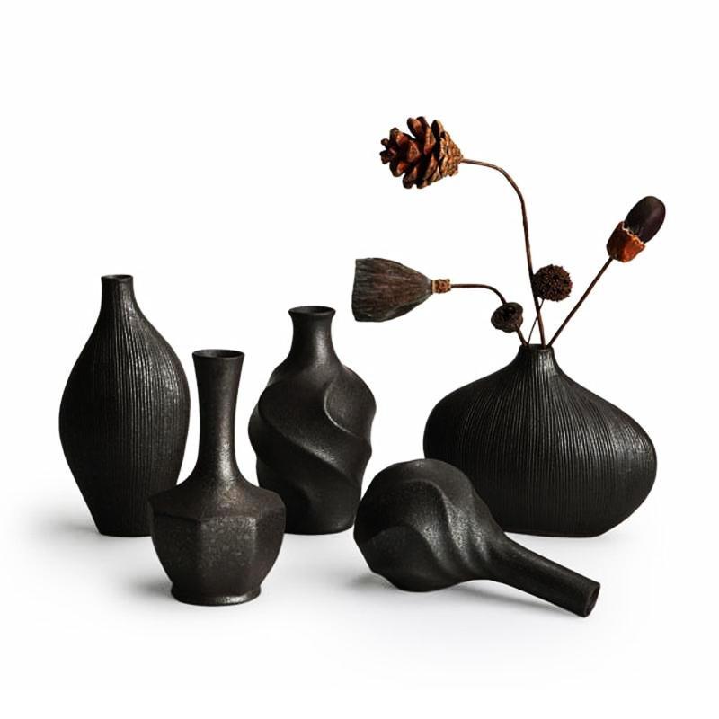 Vortex Matte Ceramic Vases in Multiple Styles - Luxus Heim