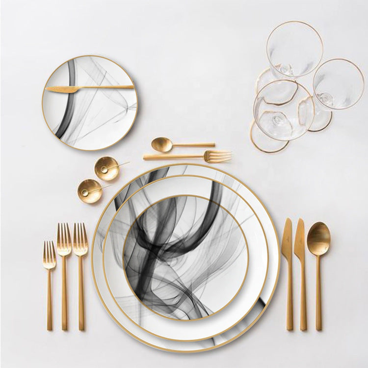 Swirl Porcelain Dinnerware Set