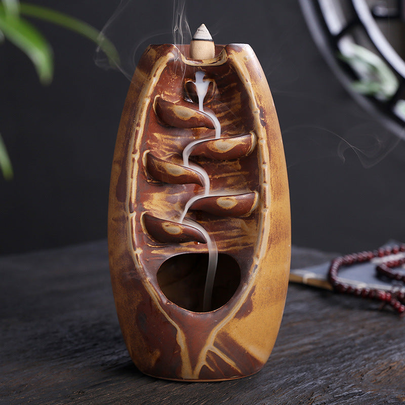 Waterfall Backflow Incense Holder – Serene Ambiance for Your Space