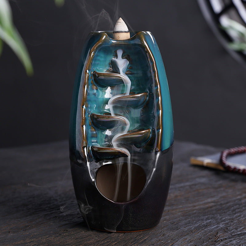 Waterfall Backflow Incense Holder – Serene Ambiance for Your Space