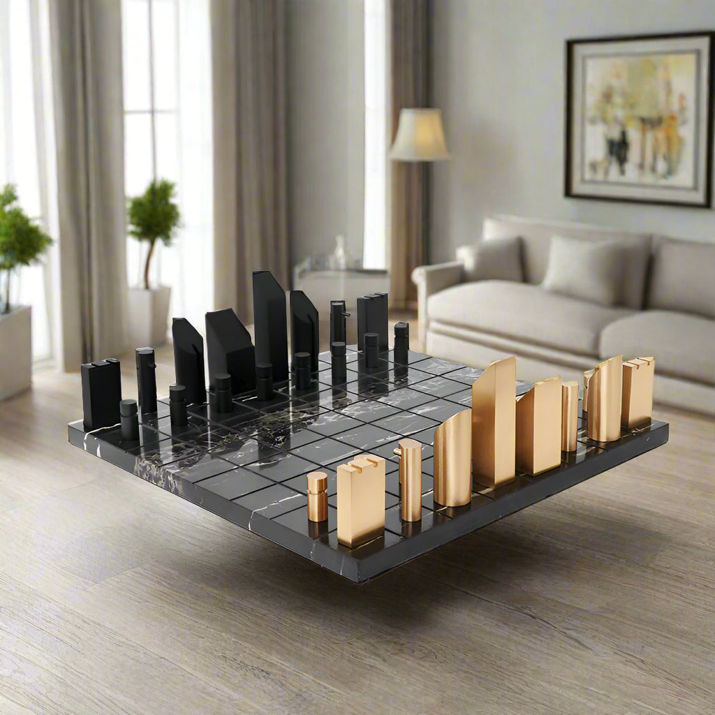 Metropolitan Chess Set – Modern Elegance for Game and Decor