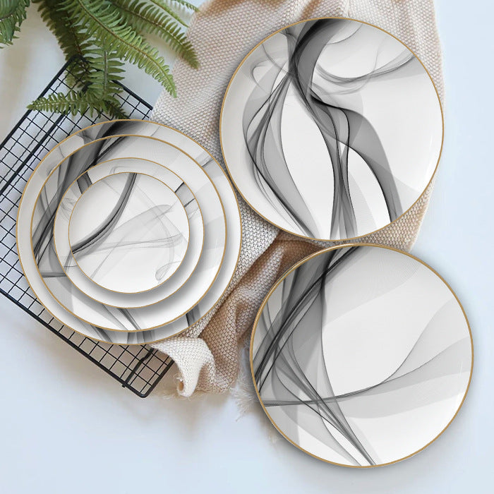 Swirl Porcelain Dinnerware Set