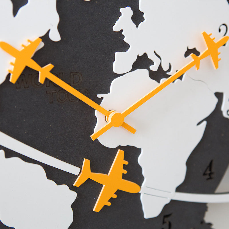 World Explorer Wall Clock – Travel-Themed Timepiece for Wanderlust Lovers