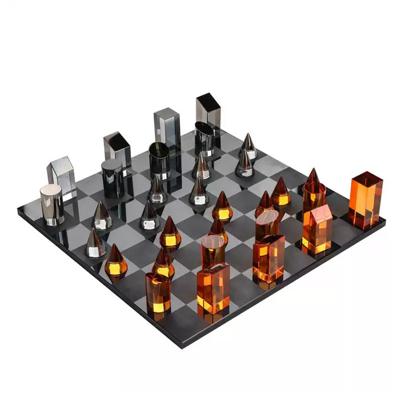 Modern Prism Chess Set – Contemporary Elegance in Strategy
