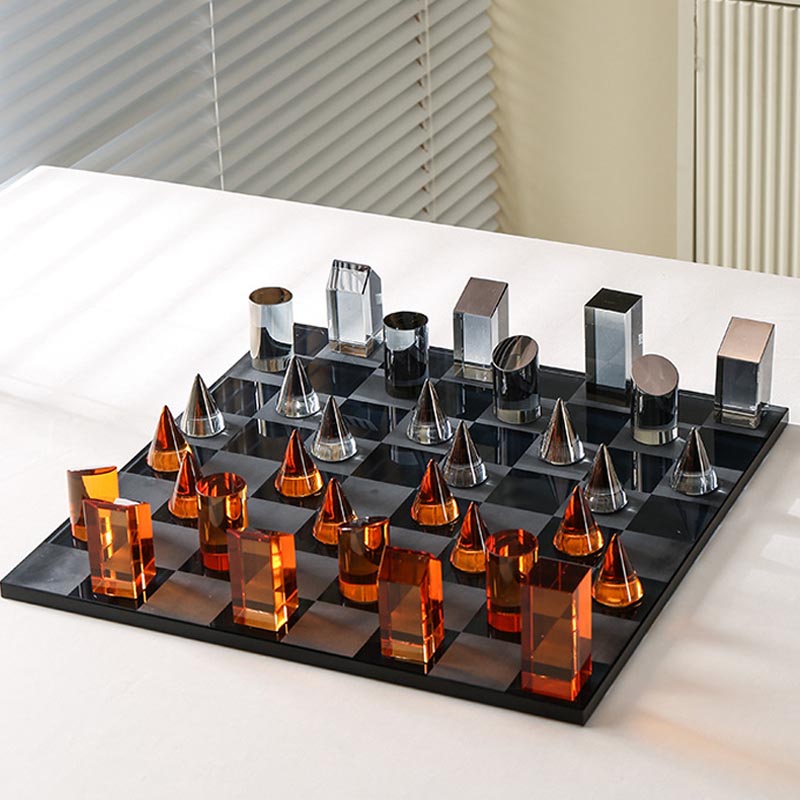 Modern Prism Chess Set – Contemporary Elegance in Strategy