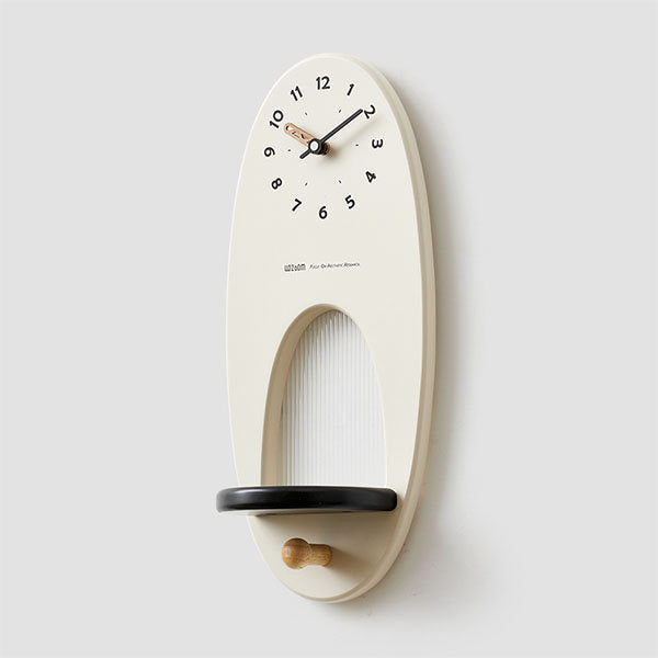 Modern Wall Clock with Shelf – Minimalist Decor for Home &amp; Functional Storage