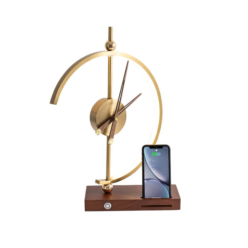 Khons Clock Lamp with Wireless Charging Feature - Luxus Heim