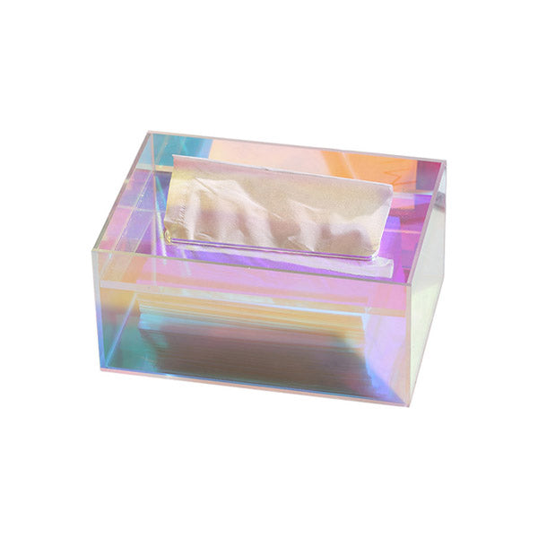 Colorful and Transparent Acrylic Tissue Box in Thickened Design