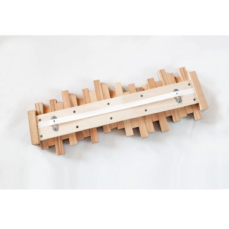 Farmhouse Wooden Wall Mounted Coat Rack By Luxus Heim