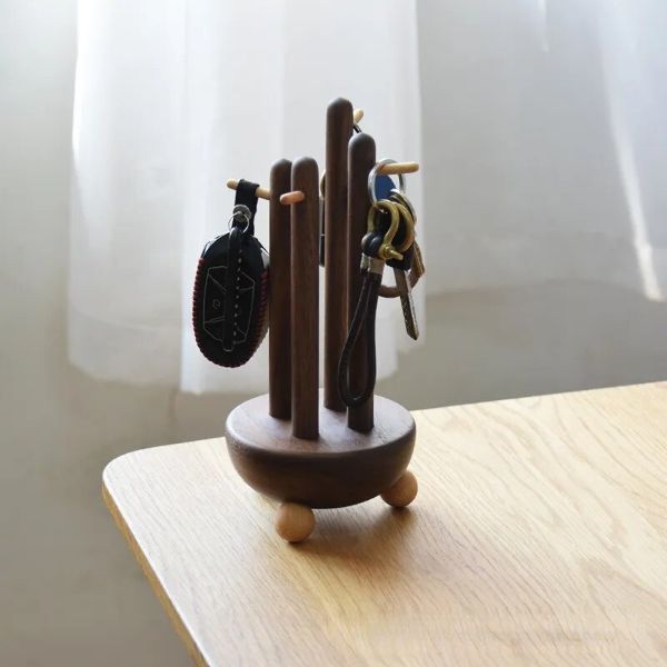 Enchanting Forest Wooden Key Holder and Jewelry Storage