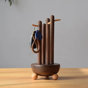 Enchanting Forest Wooden Key Holder and Jewelry Storage