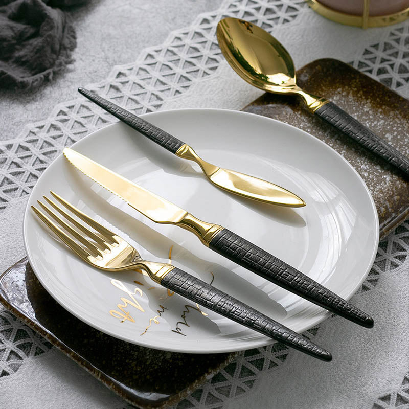 Gilded Gourmand Cutlery Set