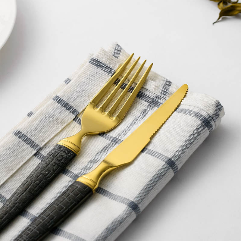 Gilded Gourmand Cutlery Set