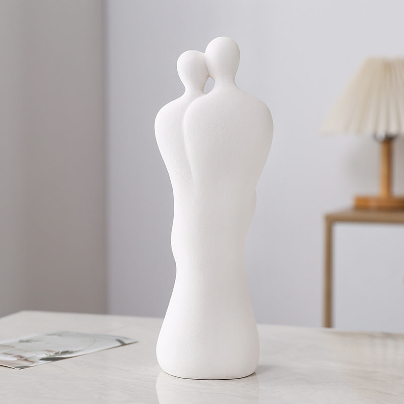 Harmony Family Ceramic Sculpture – Modern Minimalist Home Décor