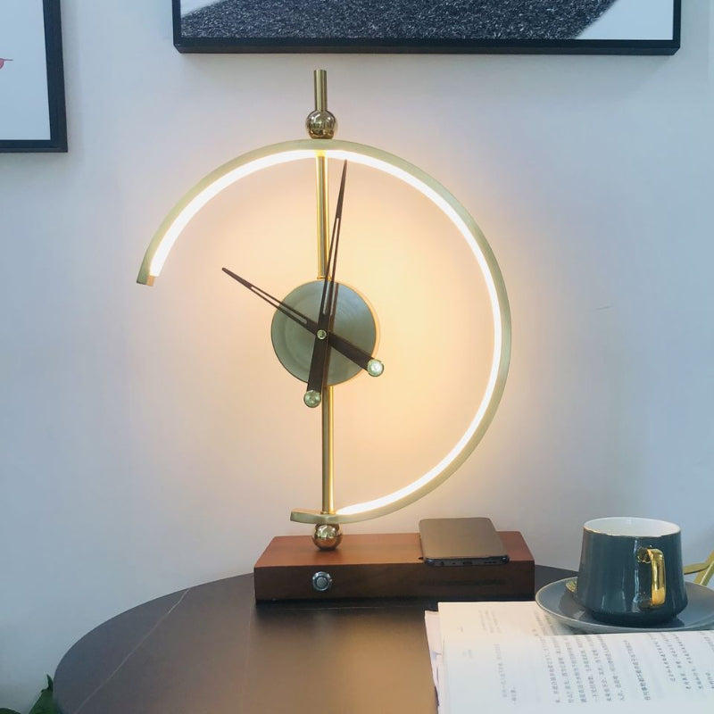 Khons Clock Lamp with Wireless Charging Feature - Luxus Heim