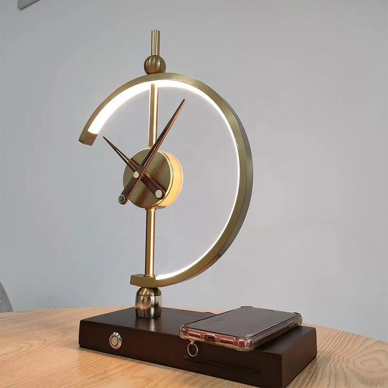 Khons Clock Lamp with Wireless Charging Feature - Luxus Heim