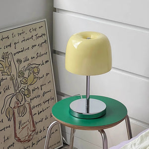Luminous Glass Desk Lamp in Radiant Glow