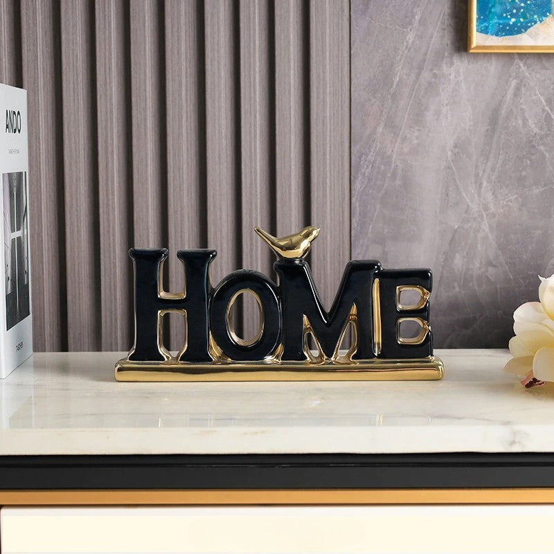 Modern Minimalist Love & Home Decorative Figurine – Stylish Gift for Housewarming & Wedding Decor