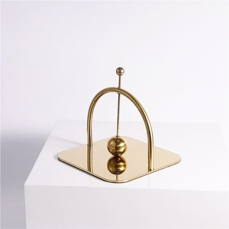 Modern Steel Napkin Holder in Gold - Luxus Heim