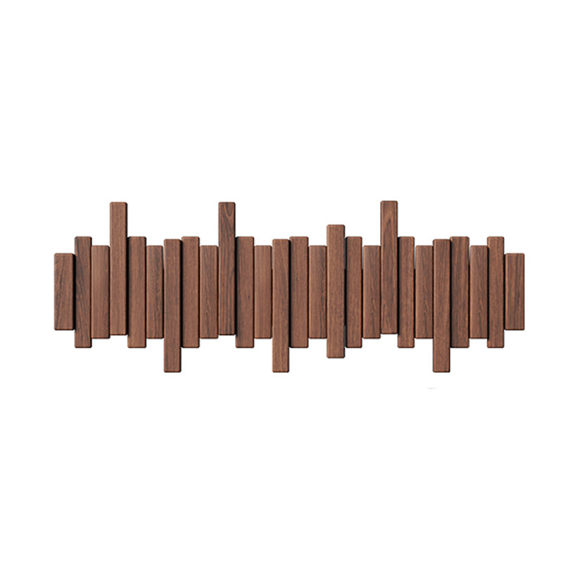 Piano Key Solid Wood Wall Hooks – Modern Decorative Coat Rack with Foldable Hooks