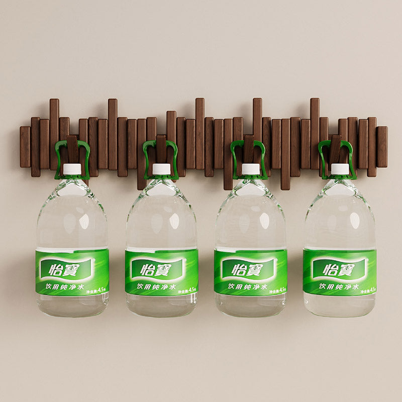 Piano Key Solid Wood Wall Hooks – Modern Decorative Coat Rack with Foldable Hooks